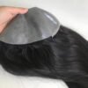 Single Knotted Polyskin Base Human Hair Toppers for Women
