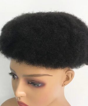 Afro Curl Full Swiss Lace Mens Toupee Hair Pieces