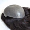 Single Knotted Polyskin Base Human Hair Toppers for Women