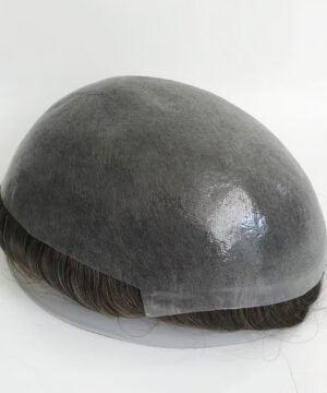 Single Knotted Full Thin Skin Men's Hair System | Durable Poly Skin Toupee