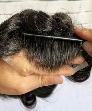 Q6 swiss lace natural hairline mens hair toupee