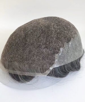 Swiss Lace Toupee Hair System with Poly Skin Back | Q6 Style