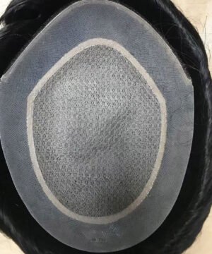 Silk Base Skin Mens Hair Replacement With PU Perimeter