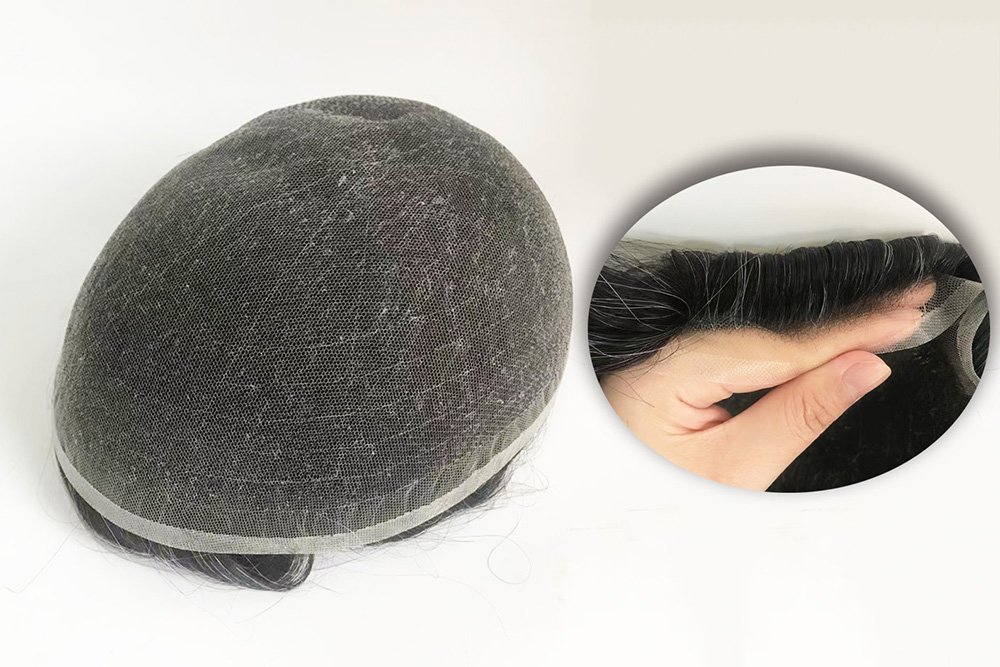 Swiss lace men's hair pieces toupee