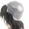 Single Knotted Full PU Men's Wig Pieces