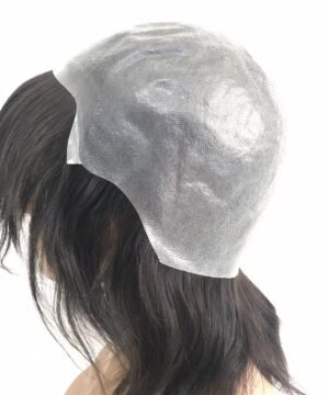 Single Knotted Full PU Men's Wig Pieces