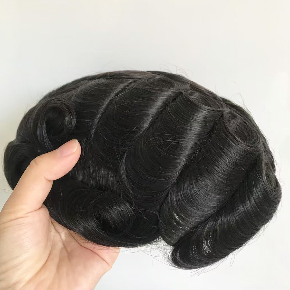 French Lace Hair Piece System For Men With Swiss Lace Front | Hollywood Style