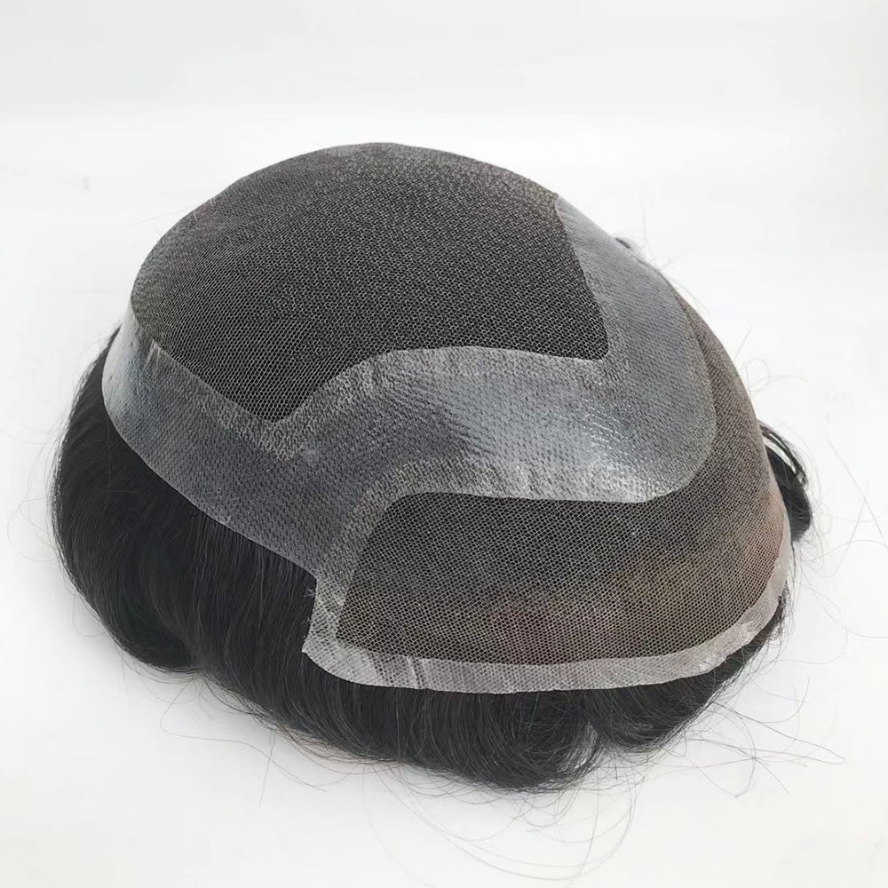 French Lace Hair Piece System For Men With Swiss Lace Front | Hollywood Style