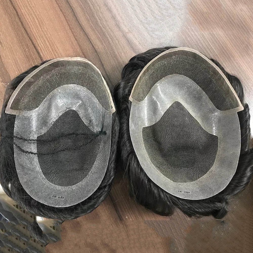 French Lace Hair Piece System For Men With Swiss Lace Front | Hollywood Style