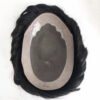 Fine Mono Base Mens Hair Replacement | Toupee with PU Perimeter and Folded Lace Front