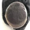 Swiss Lace Hair Topper with Polyskin Back for Thinning Hair