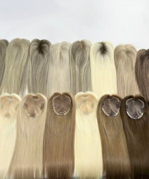 5X5 Mono Base Human Hair Toppers for Thinning Crown