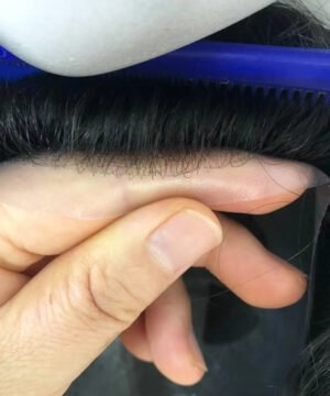 Single Knot Base with Swiss Lace Hair Toupee System for Men