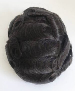 Mono Top Human Hair Piece Men's Toupee