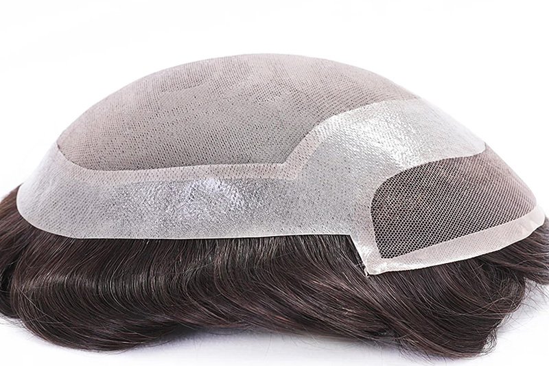 P2-3-8 Mono base lace front men's toupee