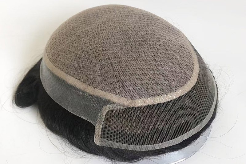 Silktop lace front mens toupee