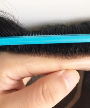 Poly hairline silkbaes mens hair toupee